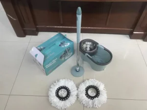 Ultra Fine Fiber Spinning Mop Bucket with 360 Rotating Extensible Handle Household Cleaning Products for Floor Cleaning