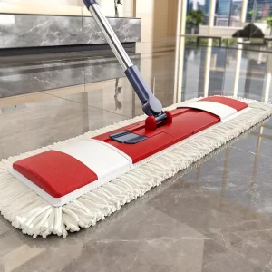 Ultra-Thin Detachable Microfiber Flat Mop for Wet and Dry Floor Cleaning