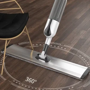 Ultrafine Fiber Spray Mop with Aluminum Alloy Flat Mop Head