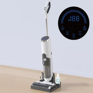 Upright Self-Cleaning Wet and Dry Vacuum Cleaner with 18,000Pa Suction for Home and Hotel Use
