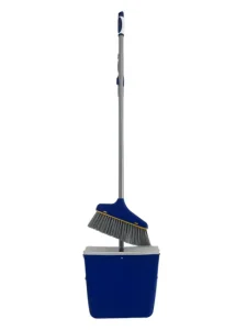 Upright Standing Home Floor Cleaning Sweeper Plastic Broom with Long Handle PP Material Broom and Dustpan Set