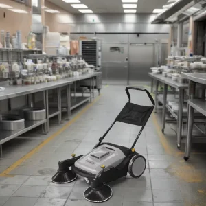 Used Outdoor Hand-Push Road Sweeper