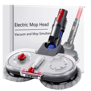 V7 V8 V10 V11 V15 Dual Spin Electric Motorized Mop Attachment with Reusable Water Box and Pads