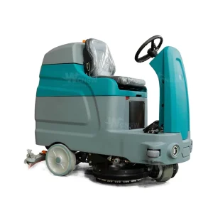 V80 Battery-Powered Ride-On Floor Scrubber for Hospitals