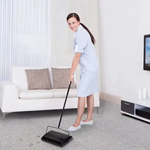 VIPaoclean 360 Easy to Use Floor Cleaning Manual Carpet Sweeper