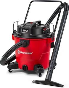 Vacmaster Red Edition 16 Gallon 6.5 Peak HP Industrial Commercial Wet and Dry Vacuum Cleaner VJH1612PF 1101