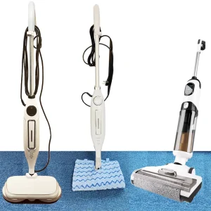 Vacuum Carpet Floor Spray Water Mop Electric Steam Cleaner Multi function Steamer Corner Cleaner Waterproof Plastic Portable