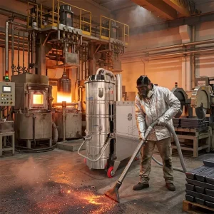 Vacuum Cleaner for Hot Silicon Powder, Silicon Smelting Slag, Graphite Boat Hot Dust, Silicon Carbide Abrasive Chips