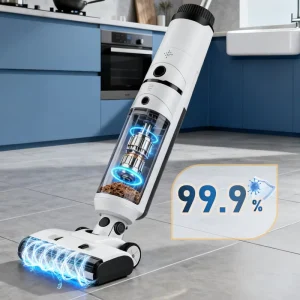 Vacuum Mop Sweeper Handheld Cordless Bagless One Step Wet Dry Cleaning Mop Smart Upright Floor Cleaner Self Cleaning Function