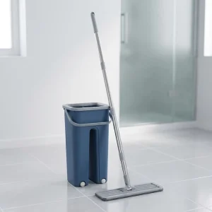 Versatile Microfiber Mop Bucket Adjustable Handle Smart Capacity Cloth Microfiber Water Absorbent for House Cleaning Lazy Design