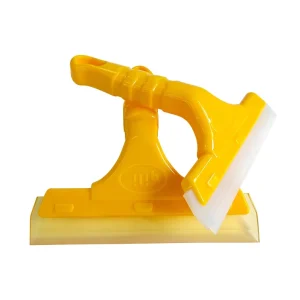 Vinyl-Wound Rubber Squeegee for Automotive Windshield, Window, and Glass Cleaning with Non-Slip Handle