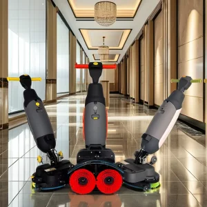 Vol 430 Mini Hand Push Floor Cleaning Machine Small Commercial Tile Floor Scrubber Household Electric Rotary Floor Scrubber