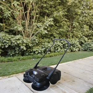 Walk-Behind Battery Sweeper for Large Garbage Small Debris and Fine Dust with Spray Water