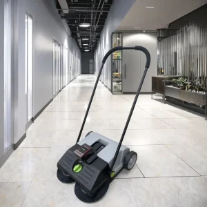 Walk-Behind Battery Sweeper with Automatic Plastic Brush