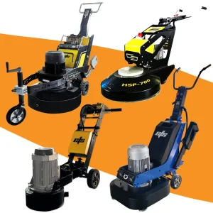 Walk-Behind Concrete Floor Grinder Polishing Machine Planetary Grinding Disc 700mm Working Width Dust-Free