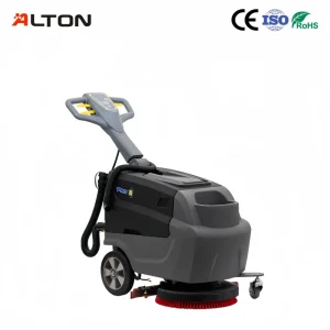 Walk-Behind Floor Scrubber with 32L/38L Tank, 430mm Cleaning Width, and Battery Power