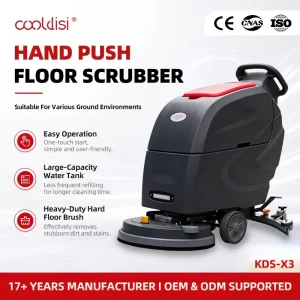 Walk-Behind Floor Scrubbing Machine with 100Ah Battery