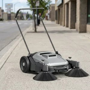 Walk-Behind Floor Sweeper for Logistics Centers, Delivery Stations, and Open Plazas