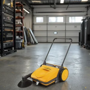 Mini Hand Push Street Sweeper for Sidewalks and Crumb Sweeping