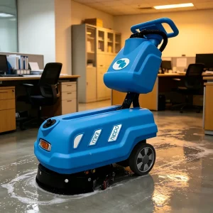 Walk-Behind Foldable Hand-Push Floor Sweeper Commercial Vacuum Cleaner Electric Floor Scrubber