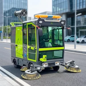 Walk-Behind Hand-Push Industrial Floor Sweeper with Low Noise for Libraries