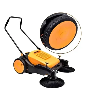 Walk-Behind Manual Cold Water Burnishing Floor Scrubber and Sweeper for Outdoor Dust and Garbage Cleaning
