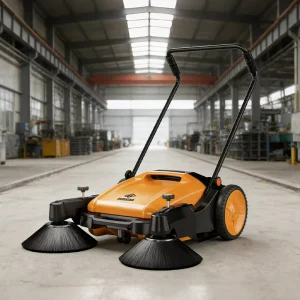 Walk-Behind Manual Electric Street Sweeping Machine and Floor Sweeper