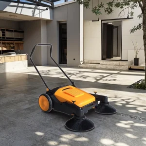 Walk-Behind Manual Floor Sweeper for Courtyards and Streets Portable Sweeping Machine