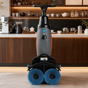 Walk-Behind Self-Propelled Electric Floor Cleaning and Drying Machine with Burnishing Function 1100 m²/h Efficiency 430 mm Cleaning Width