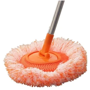 Wall Mop with Steel Long Handle for Dry and Wet Floor Cleaning