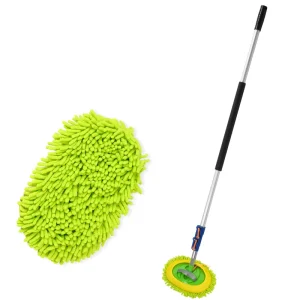 Wall and Ceiling Dust Mop with Telescopic Extension Pole