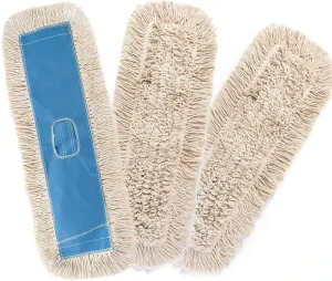 Washable Cotton Dust Mop Heads for Standard Frames, Hardwood and Concrete Floors