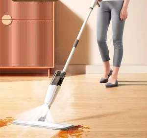 Washable Flat Spray Floor Dust Mop for Home Cleaning