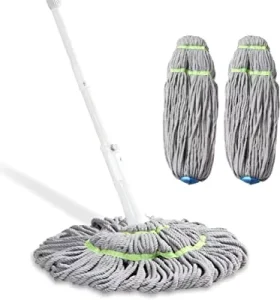 Washable Microfiber Dust Mop Head Pad Replacement Terry Cloth Twist Mop