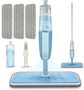 Washable Pad Spray Mop for Dry and Wet Hardwood Floor Cleaning