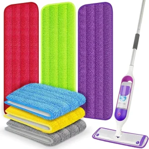 Washable Reusable Floor Mopping Refills Replacement Multi Surface Floor Cleaning Mop Pads Reusable Microfiber Mop Pads