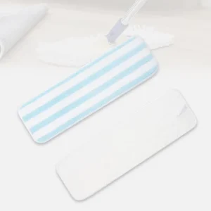 Washable Reusable Microfiber Flat Mop Head Refills with Aluminum Pole for Dry and Wet Cleaning