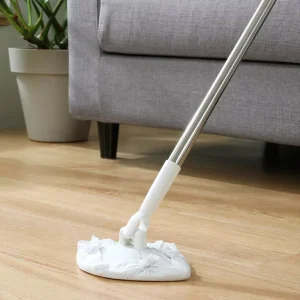 Washcloth Mop Disposable One Step Clean No Hand Washing Dry Wet Floor Cleaning Flat Floor Metal Pole Manual No Dead Ends