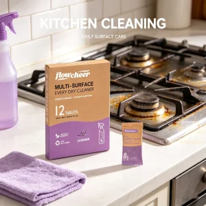 Water-Soluble Multi-Surface Cleaning Tablets Concentrated Household Cleaner