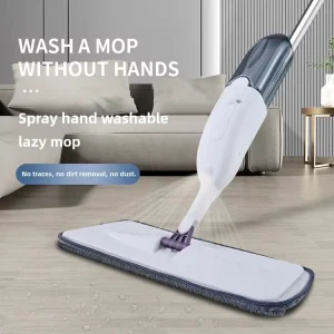 Water Spray Flat Mop, Dry and Wet Dual-Purpose, No-Hand-Washing