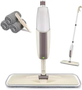 Water Spray Mop with Microfiber Cloth for Floor Window House Kitchen Cleaning in 360 Rotary Head