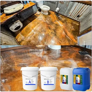 Waterproof Metallic Self-Leveling Liquid Epoxy Resin Coating for Residential and Commercial Floors