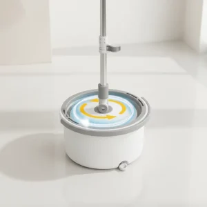 Wet Dry Floor Mop Sewage Separation Telescopic Handle Rectangle Stainless Steel Mop Head Plastic Basket Self Wringer Advantage