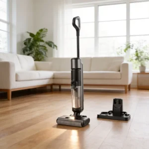 Wet Dry Hand Held Vacuum Mop 2 in 1 Auto Self Cleaning Cordless Stick Cleaner Cyclone Technology 55 Mins Edge Cleaning for Hard