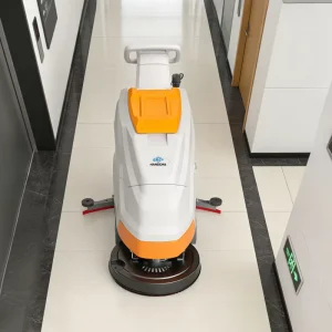 Wet Dry Hand-Push Floor Sweeper for Epoxy Tile and Marble Floors