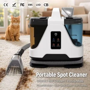 Wet/Dry Handheld Portable Carpet and Upholstery Spot Cleaner