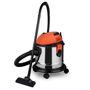 Wet & Dry Industrial Vacuum Cleaner 15L Stainless Steel Tank Workshop VAC