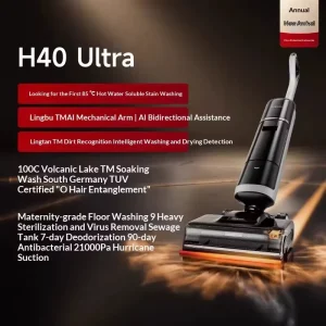 Wet Dry Steam Vacuum Cleaner H40 Ultra H15 Pro Heat 85℃ Mopping Floor 100℃ Hot Water Self Cleaning Floor Scrubber Machine