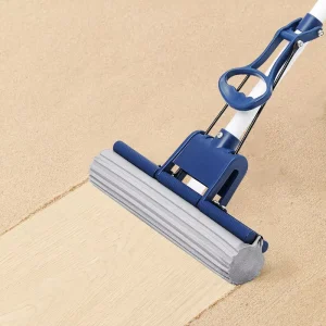 Wet Mops for Floor Cleaning Hand Free Self Squeeze Magic PVA Sponge Mop Cleaning Floor