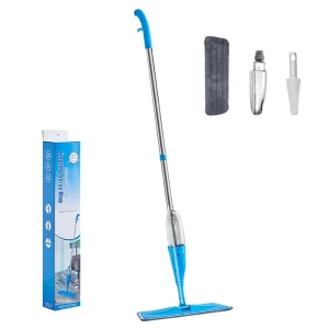 Wet Spray Mop with Washable Microfiber Pads for Home or Commercial Use on Hardwood and Ceramic Floors